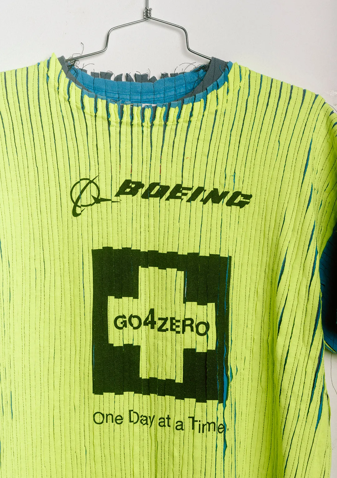 3T T-Shirt (Blue, Gray, and Boeing Neon)