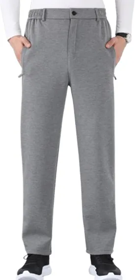 Caloset Cargo Pants, Pulisa Mens Pants, Easemotions - Super Stretch Ice Silk Comfort, Slim Fit Straight Trousers