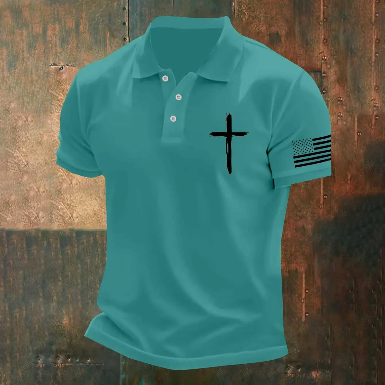 Classic Fit Polo Shirts for Men Stretchy Slim Fit Summer Golf Tennis Baseball T-Shirts Collared Button up Jersey Tops