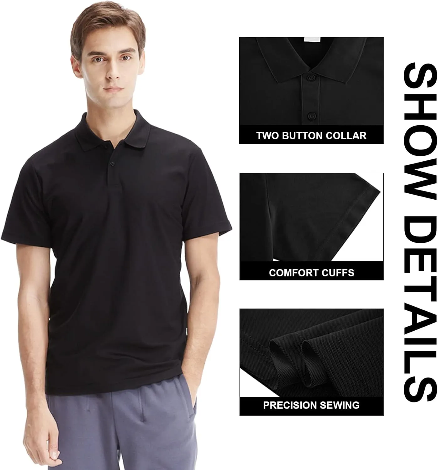 Custom Polo Design Your Own Golf Personalized Shirt for Men Tee Print Embroidered Logo Text Photo Logo