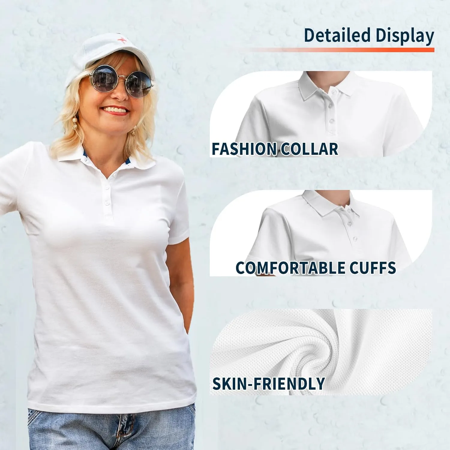 Custom Polo Shirt Women Personalized Customized Design Your Own Golf T Shirts Tee Embroidered Text Photo Logo