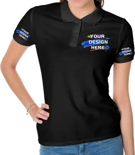Custom Polo Shirt Women Personalized Customized Design Your Own Golf T Shirts Tee Embroidered Text Photo Logo