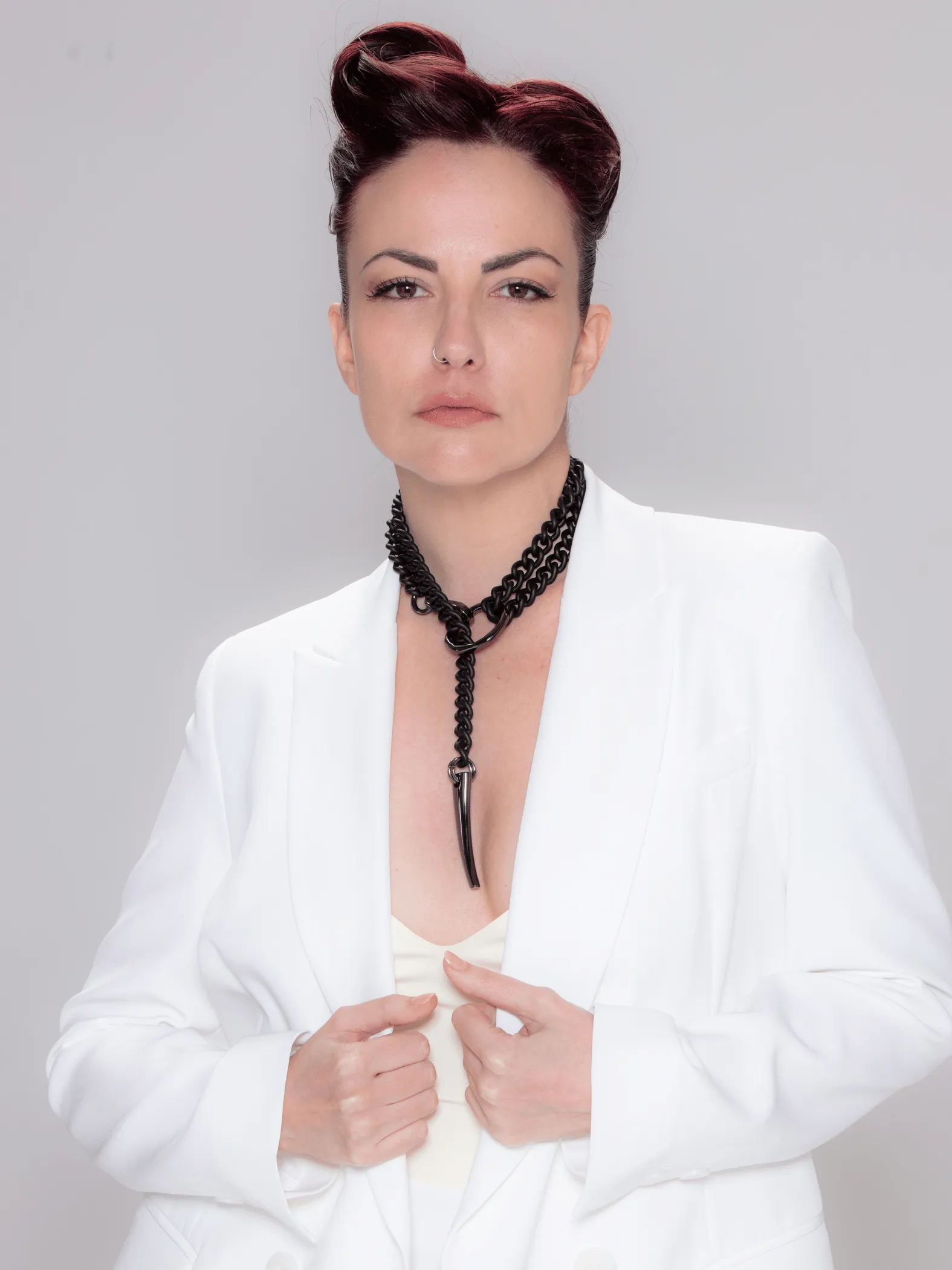 FORBIDDEN Necklace - Black Matte & Gunmetal