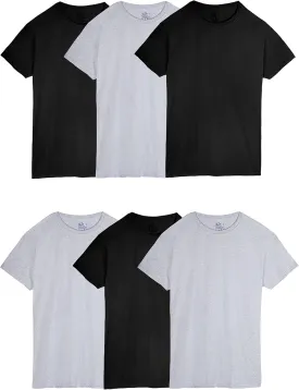 Fruit of the Loom Men's Crew Tee Undershirts, Moisture Wicking & Tag Free, Also Available in Big & Tall