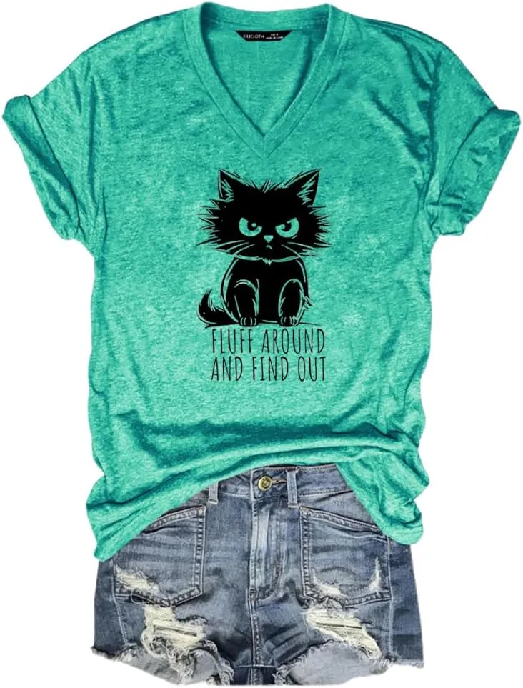 Funny Graphic T Shirts for Women Cute Sarcastic Tops Humorous T-Shirt