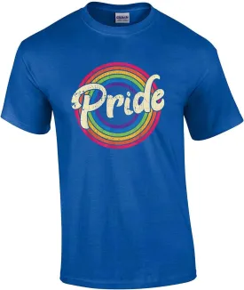 Gay Pride Vintage Retro Rainbow Unisex LGBTQ Short Sleeve T-Shirt Graphic Tee