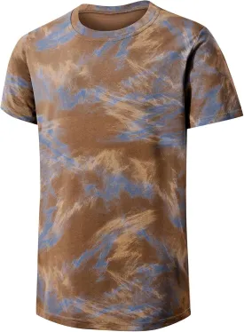 Keasmto Mens T-Shirts Casual Stylish Graphic Short Sleeve Hip Hop T Shirts Cotton Hipster Tees Tops Print Shirt