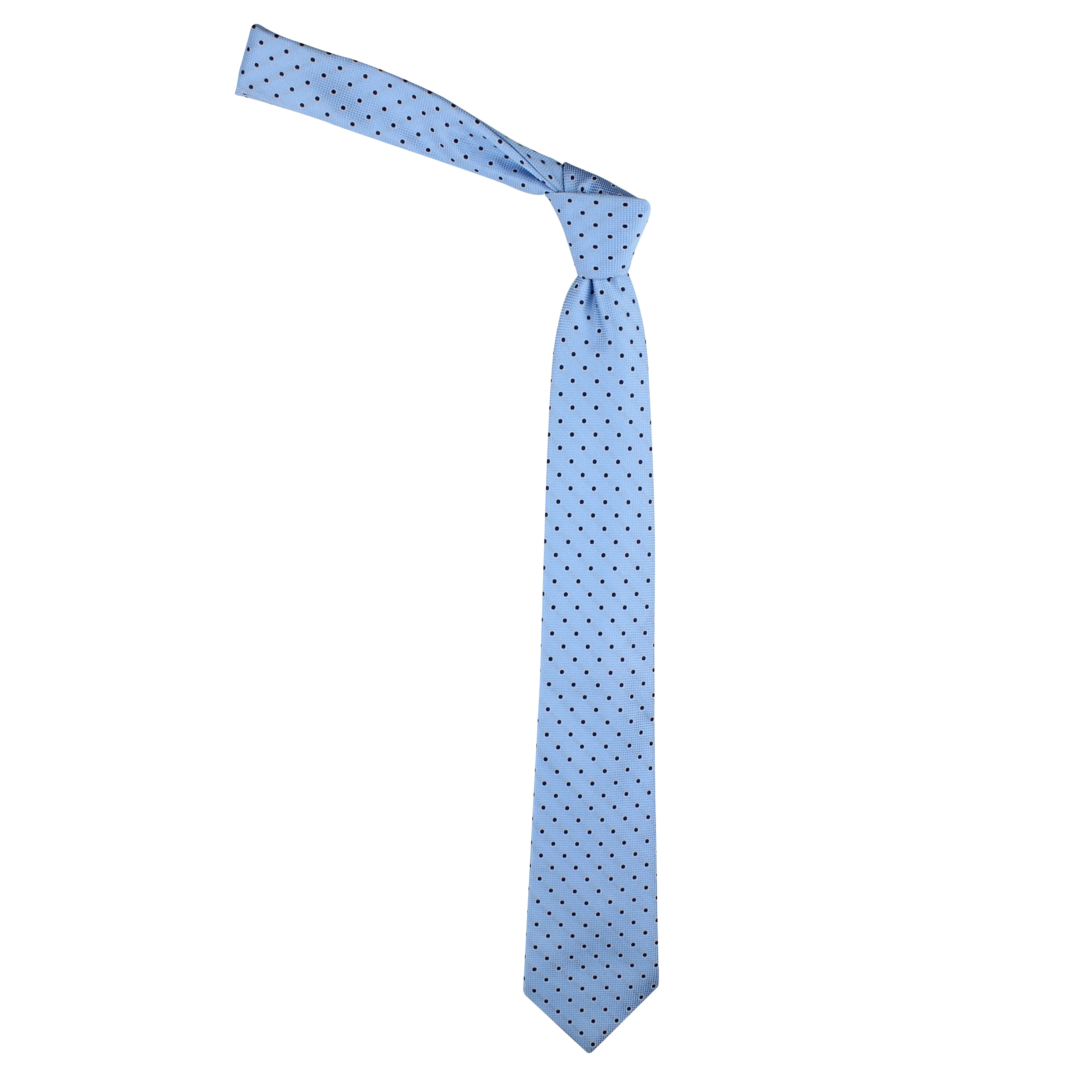 Kovove Elegant Cyan Polka Dot Neck Tie For Men