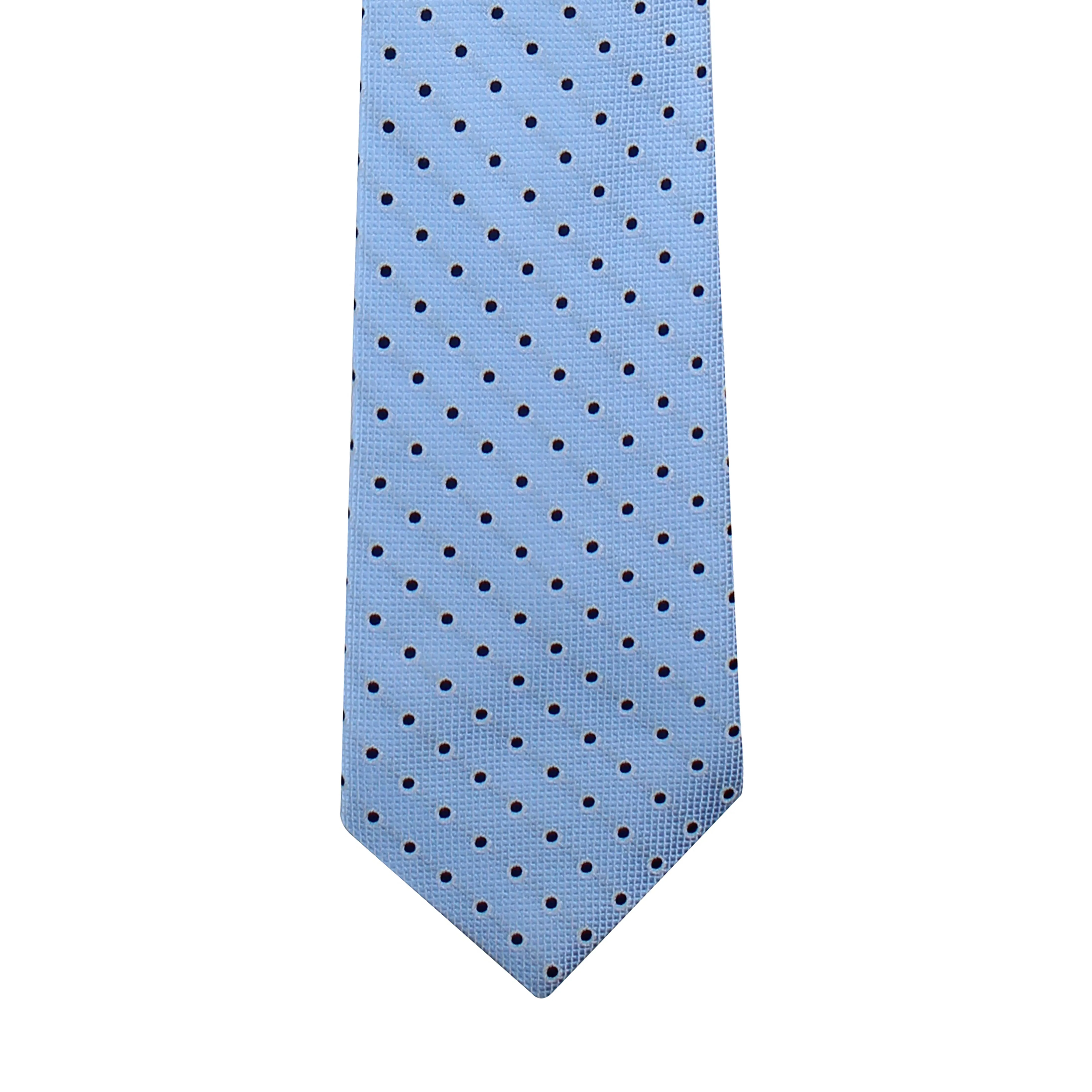 Kovove Elegant Cyan Polka Dot Neck Tie For Men