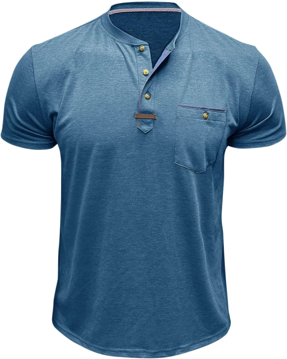 Men's Short Sleeve Polo Shirt Casual Classic Cotton Summer Lightweight T Shirts Golf Tee Tops with Pocket