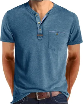 Men's Short Sleeve Polo Shirt Casual Classic Cotton Summer Lightweight T Shirts Golf Tee Tops with Pocket
