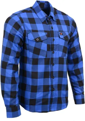 Milwaukee Leather Mens Casual Cotton Flannel Plaid Long Sleeve Button Down Cotton Shirts