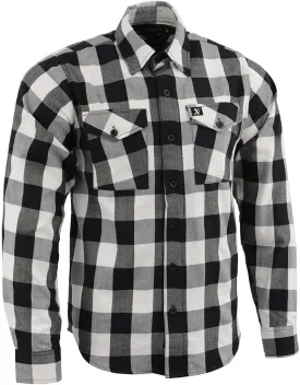 Milwaukee Leather Mens Casual Cotton Flannel Plaid Long Sleeve Button Down Cotton Shirts