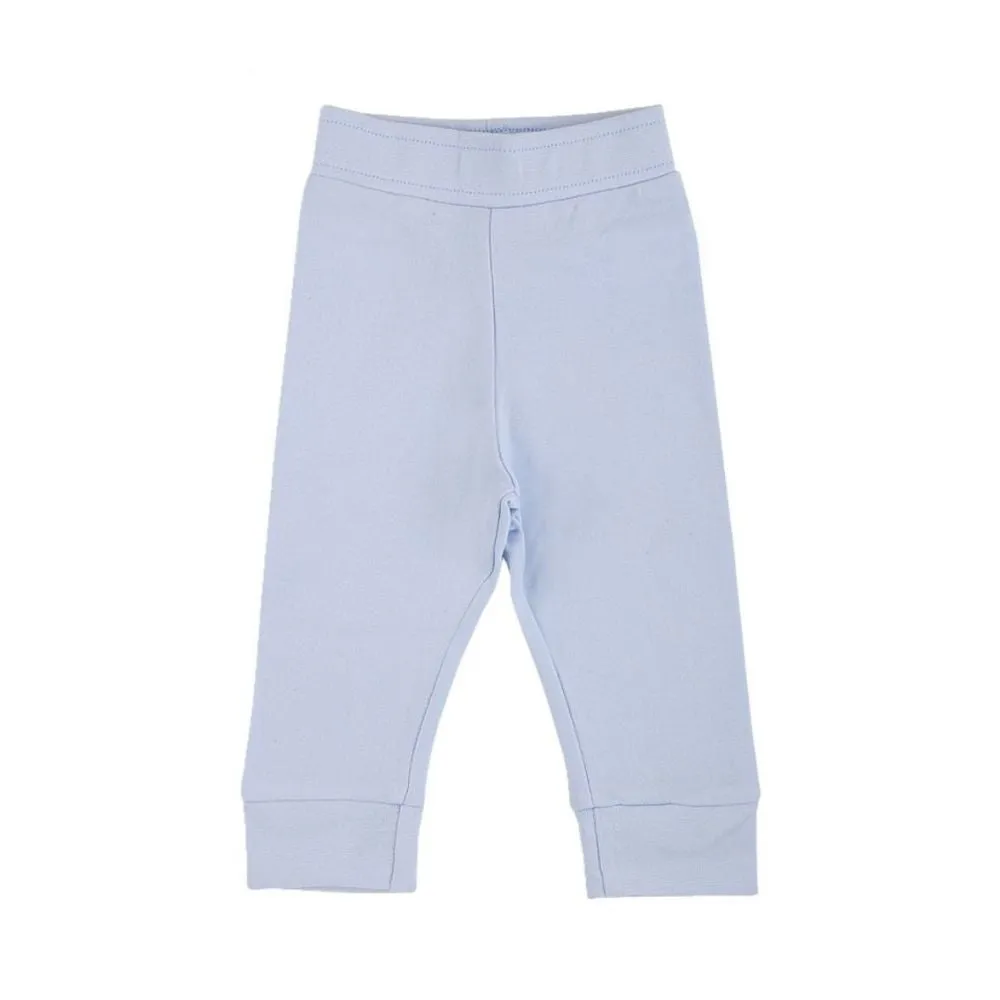 My Milestones Baby T-shirt & Pant Set Full Sleeves -White/Baby Blue