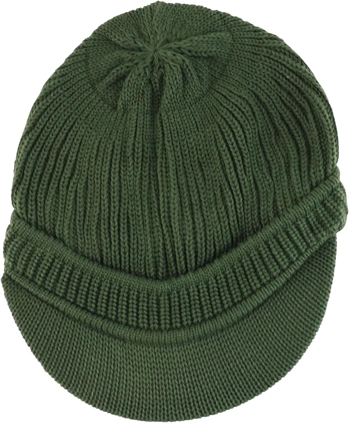 Rasta Cotton Rib Knitted Beanie Visor