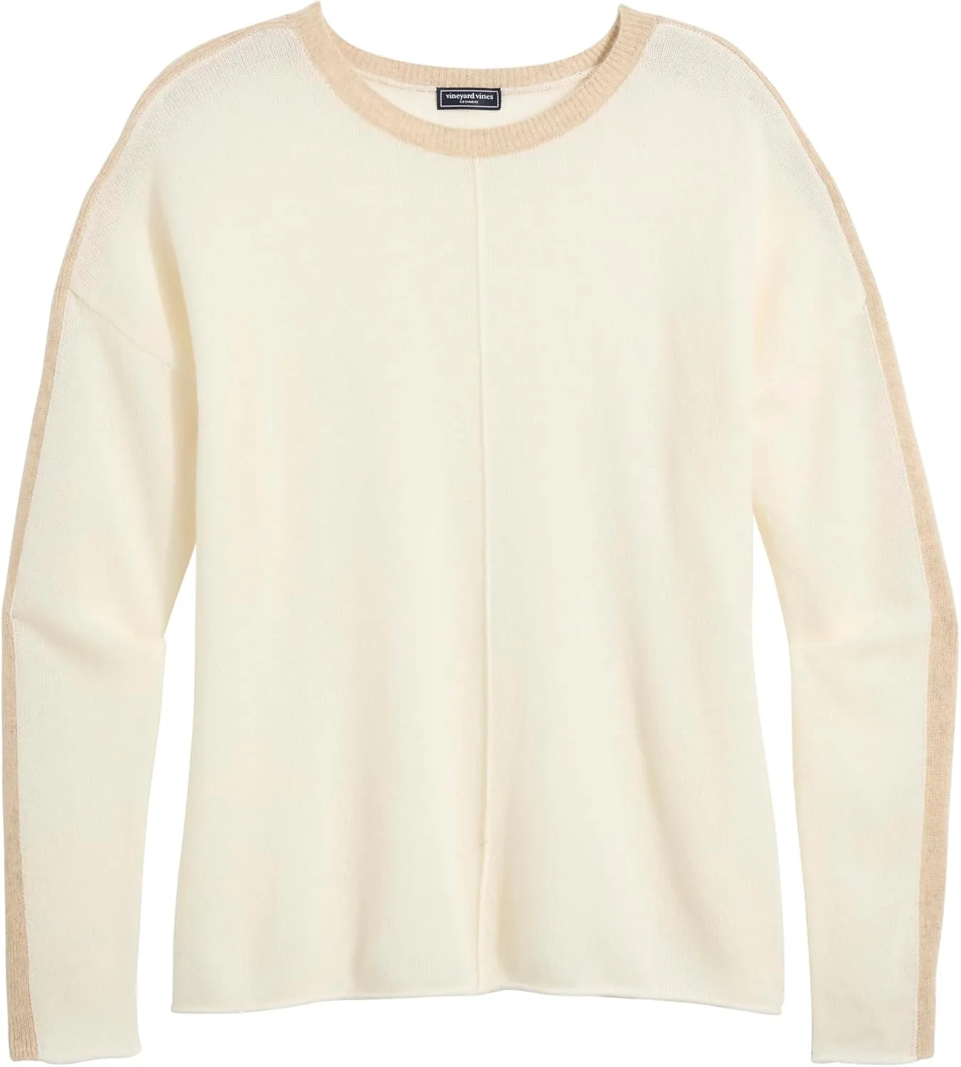 vineyard vines Women's Seaspun Cashmere Colorblock Crewneck Sweater
