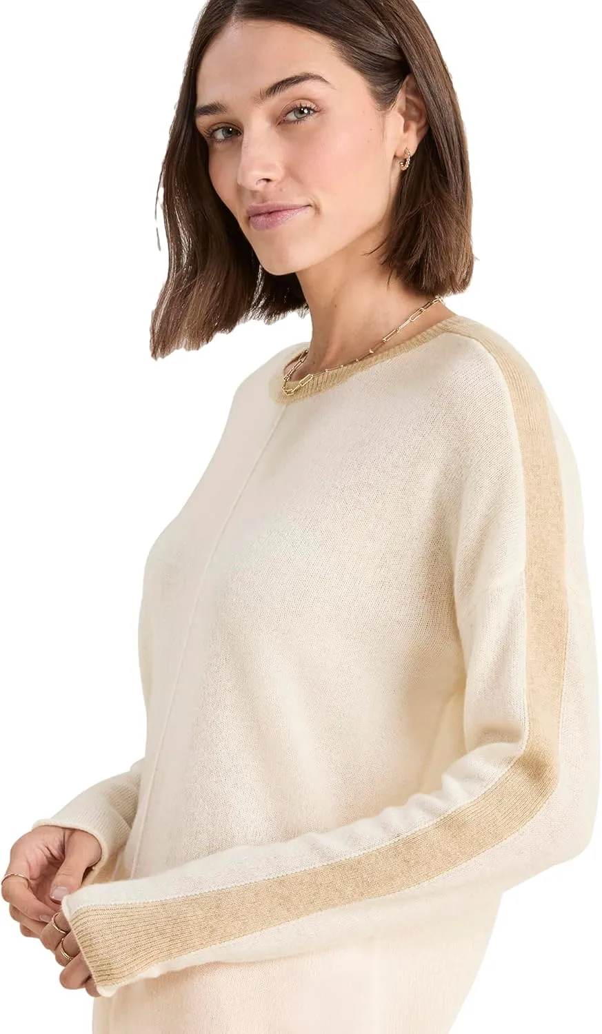 vineyard vines Women's Seaspun Cashmere Colorblock Crewneck Sweater